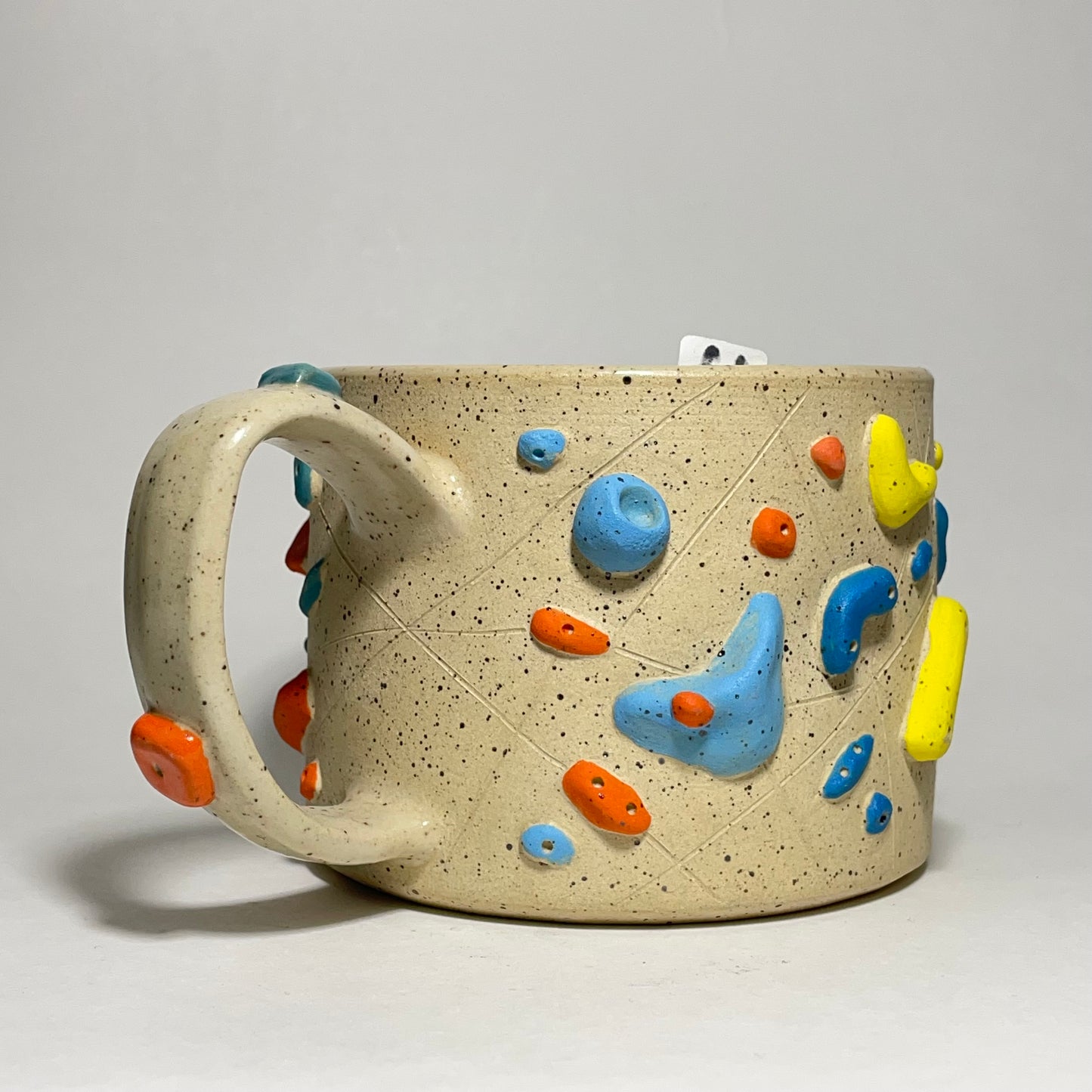 Climbing Mug in Buff Speckled Clay 13oz #11