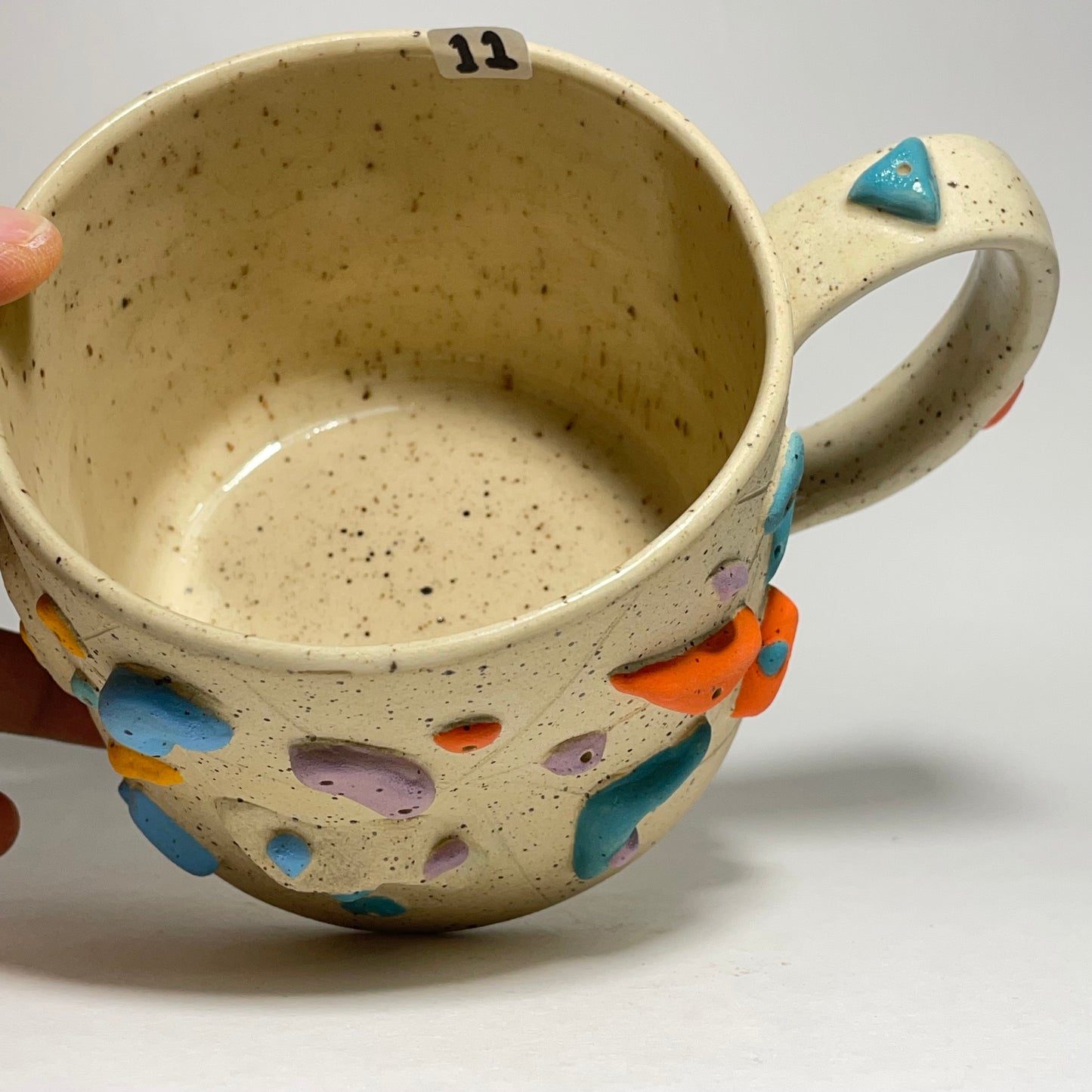 Climbing Mug in Buff Speckled Clay 13oz #11