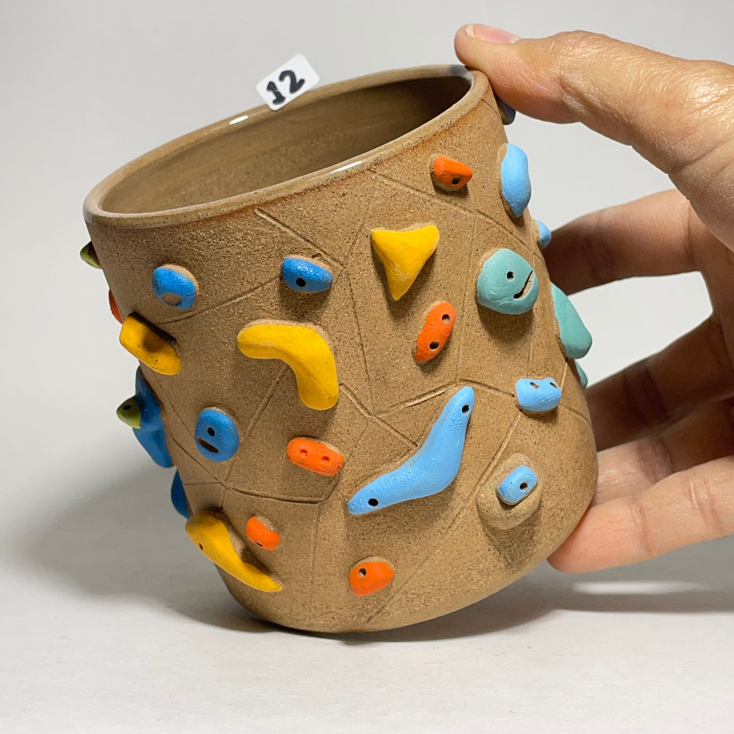 Climbing Cup - Toasty Brown Clay (11oz) #12 (Maker’s Pick!)