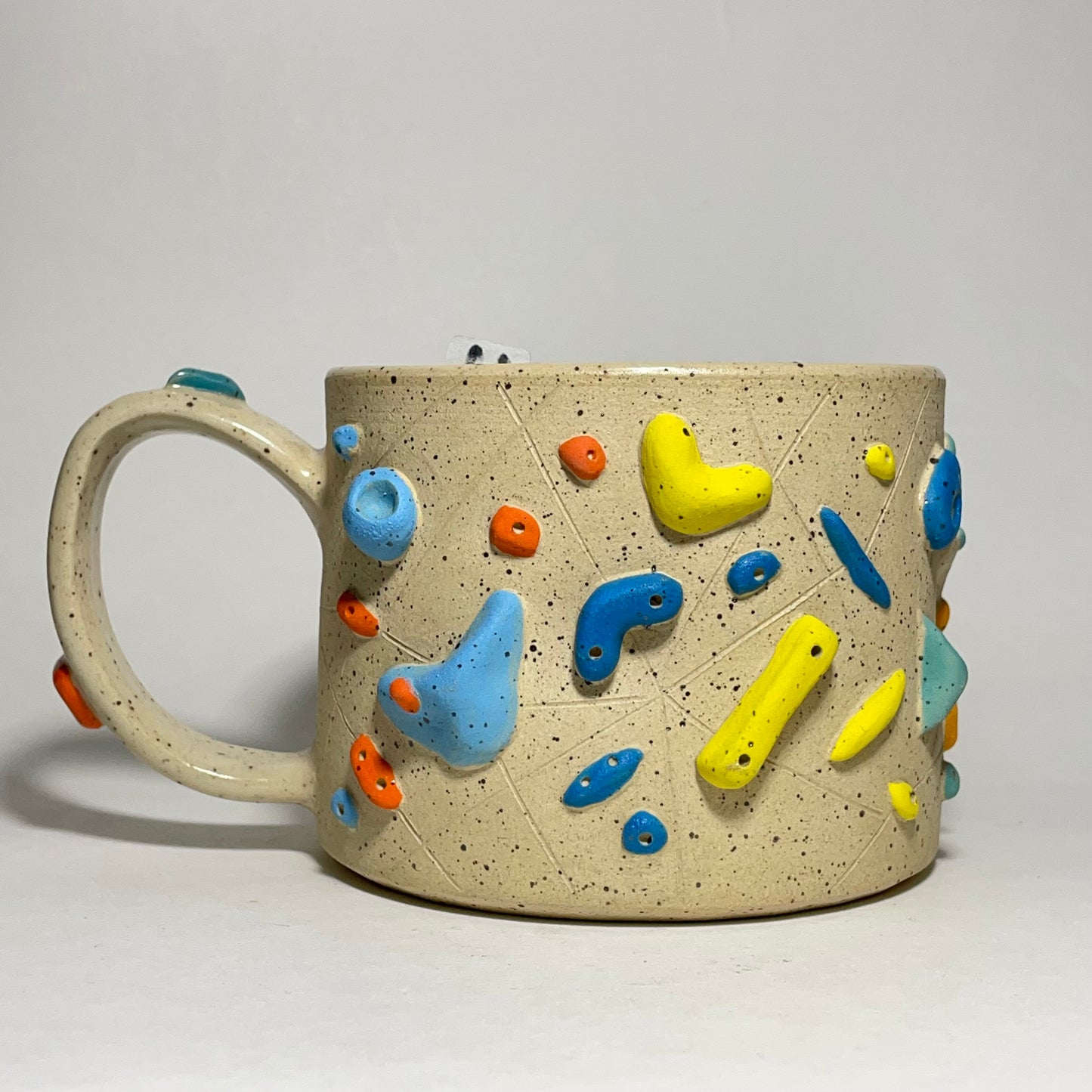 Climbing Mug in Buff Speckled Clay 13oz #11