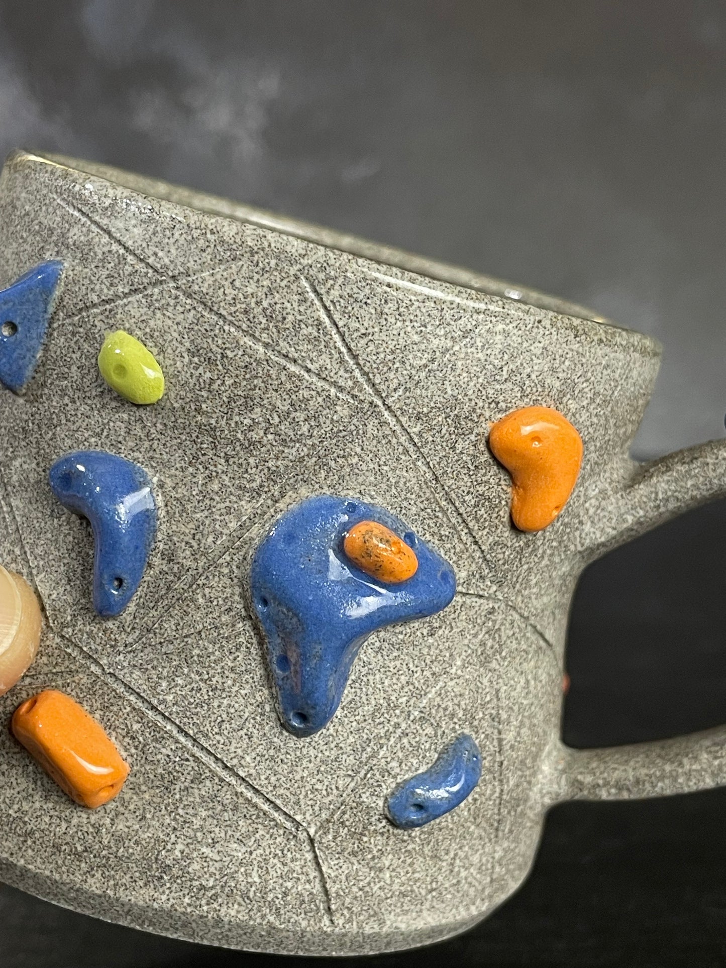 Granite Climbing Mug 8-10oz - Handsculpted - SAMPLES
