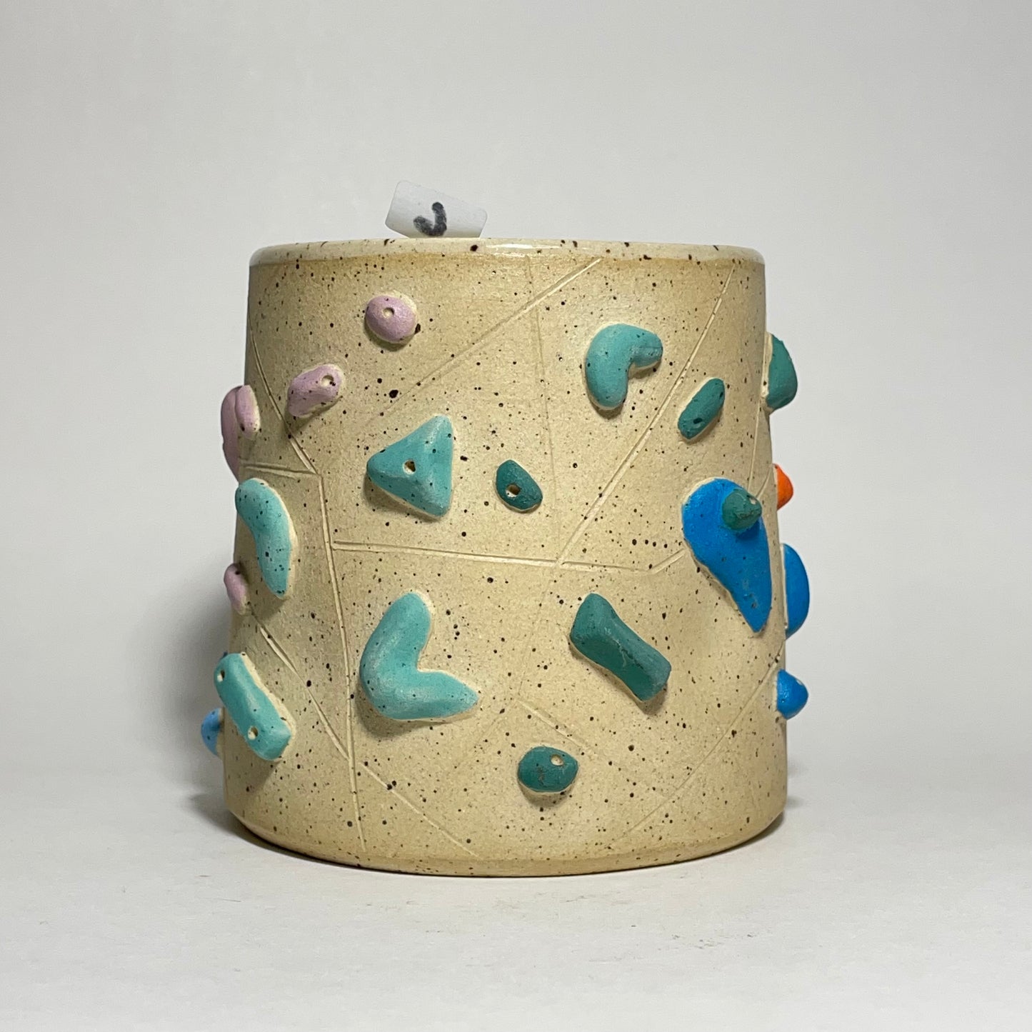 Climbing Cups (no handle) - Buff Speckled (10-12oz)