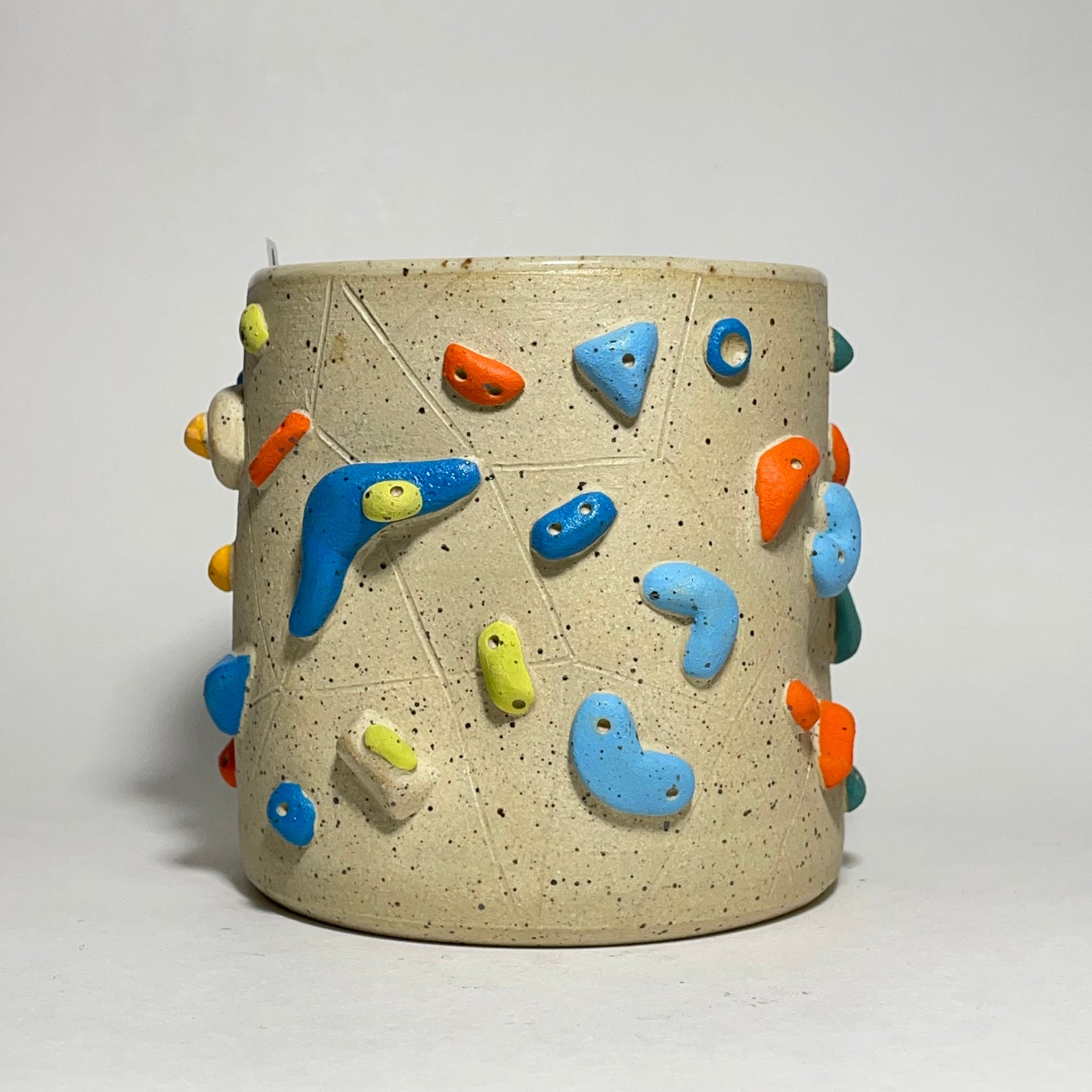 Climbing Cups (no handle) - Buff Speckled (10-12oz)