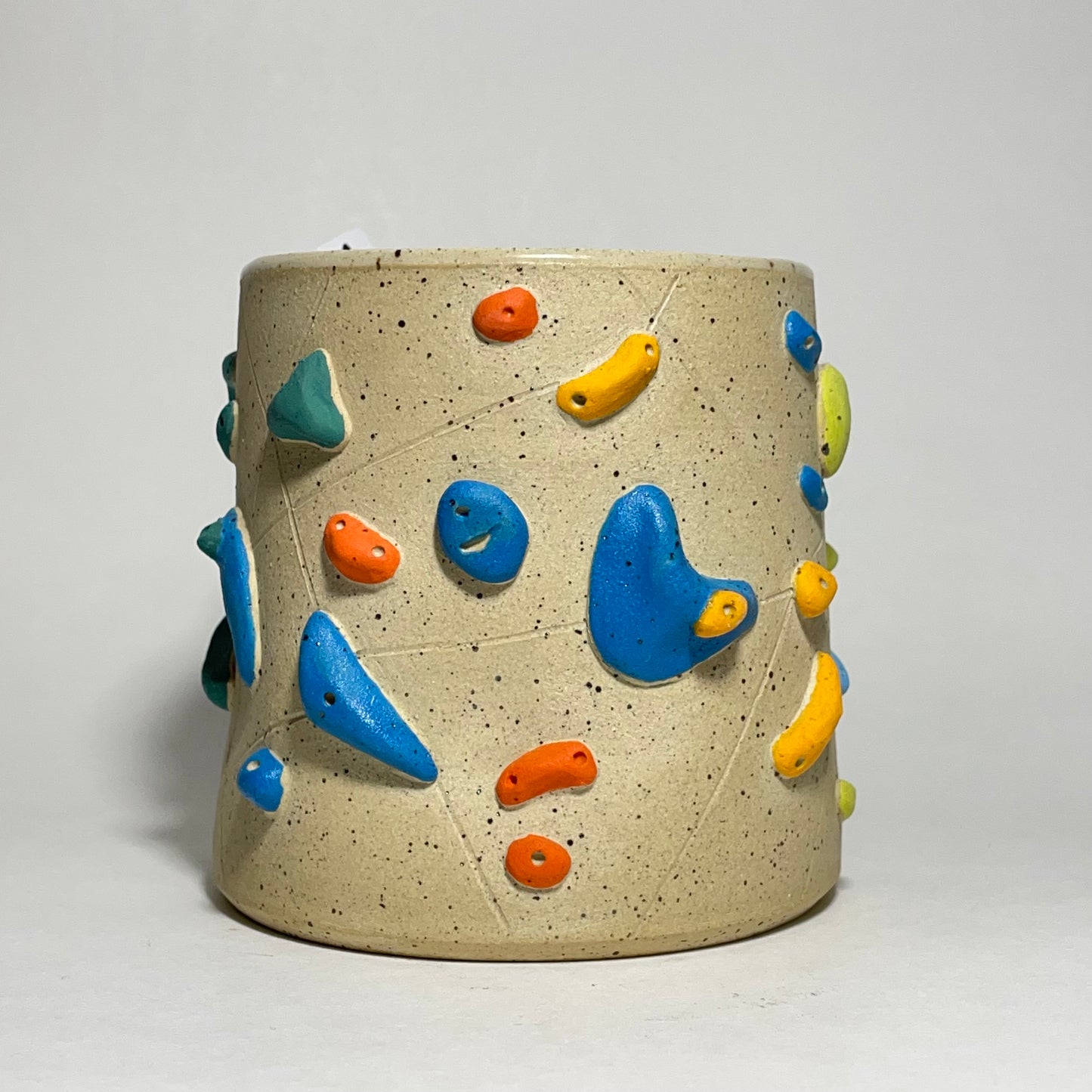 Climbing Cups (no handle) - Buff Speckled (10-12oz)