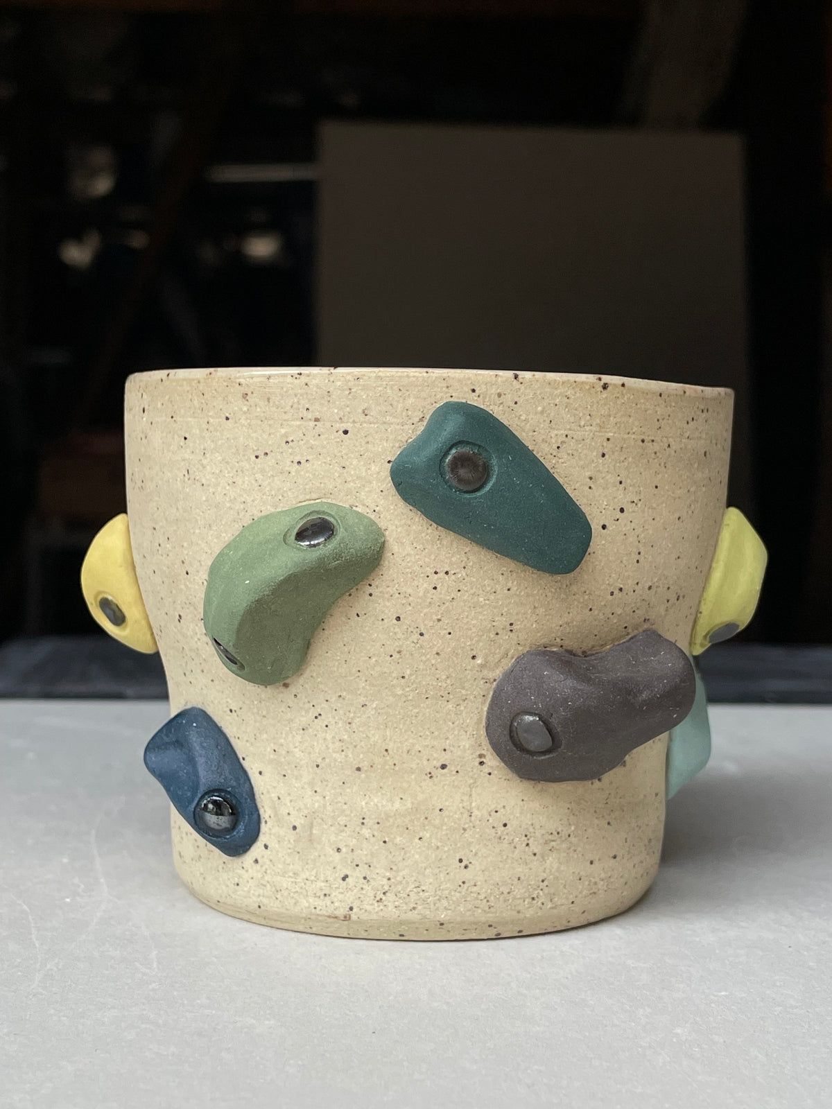 Buff Speckle Multi-hold Cup 10oz SECOND