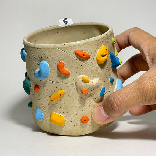 Climbing Cups (no handle) - Buff Speckled (10-12oz)