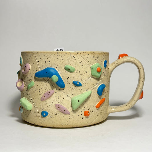 Climbing Mug in Buff Speckled Clay 13oz #10