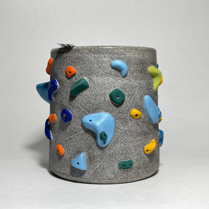 Climbing Cup - Hold Handle - Granite Clay (10-11oz)