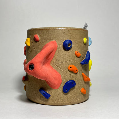 Climbing Cup - Hold Handle - Toasty Brown Clay (12oz)