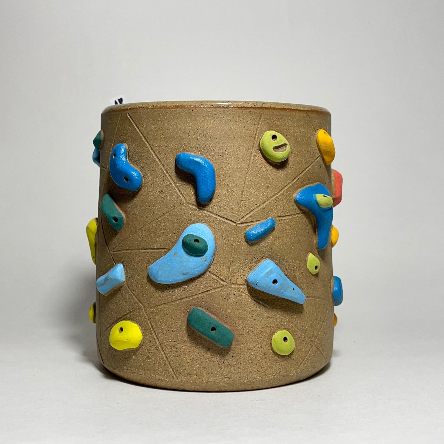 Climbing Cup - Hold Handle - Toasty Brown Clay (12oz)