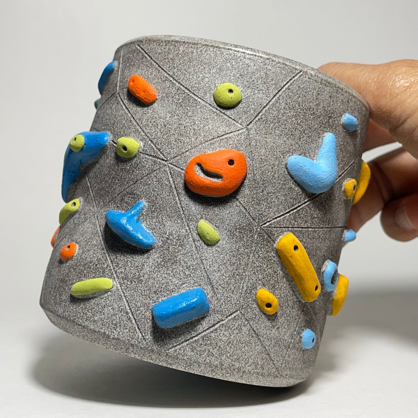 Climbing Cups (no handle) - Granite Clay