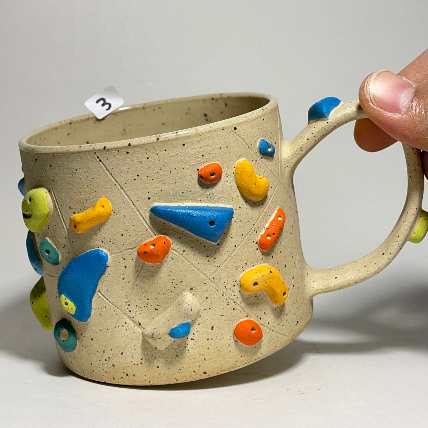 Climbing Mugs - Buff Speckled (10-11oz)