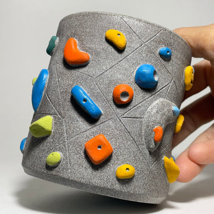 Climbing Cups (no handle) - Granite Clay