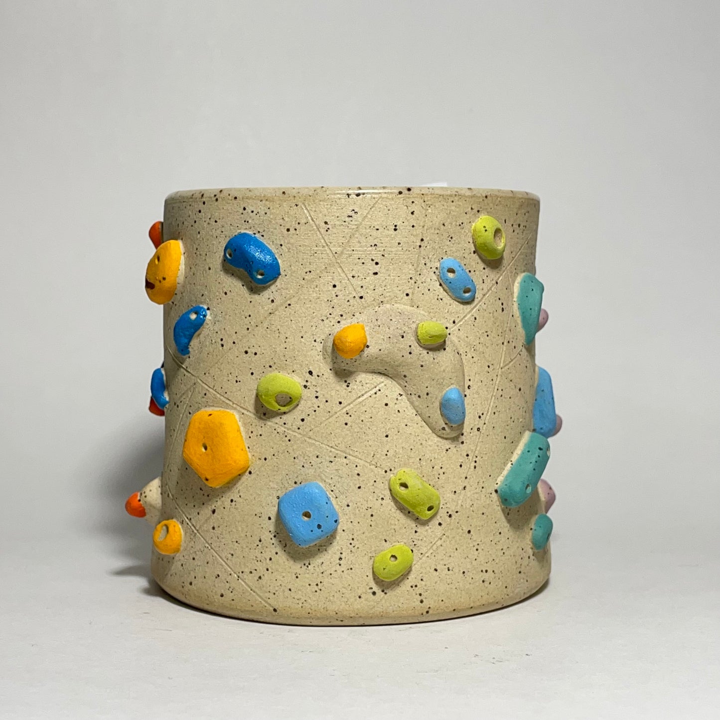 Climbing Cups (no handle) - Buff Speckled (10-12oz)