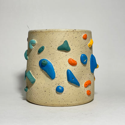 Climbing Cups (no handle) - Buff Speckled (10-12oz)