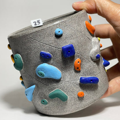 Climbing Cups (no handle) - Granite Clay