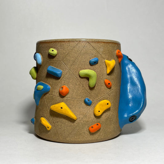 Climbing Cup - Hold Handle - Toasty Brown Clay (12oz)