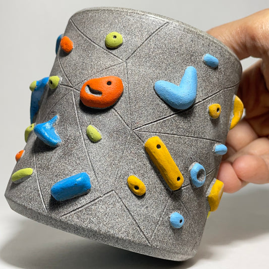 Climbing Cups (no handle) - Granite Clay