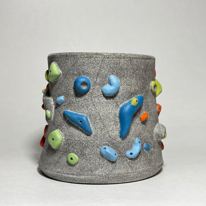 Climbing Cup - Hold Handle - Granite Clay (10-11oz)