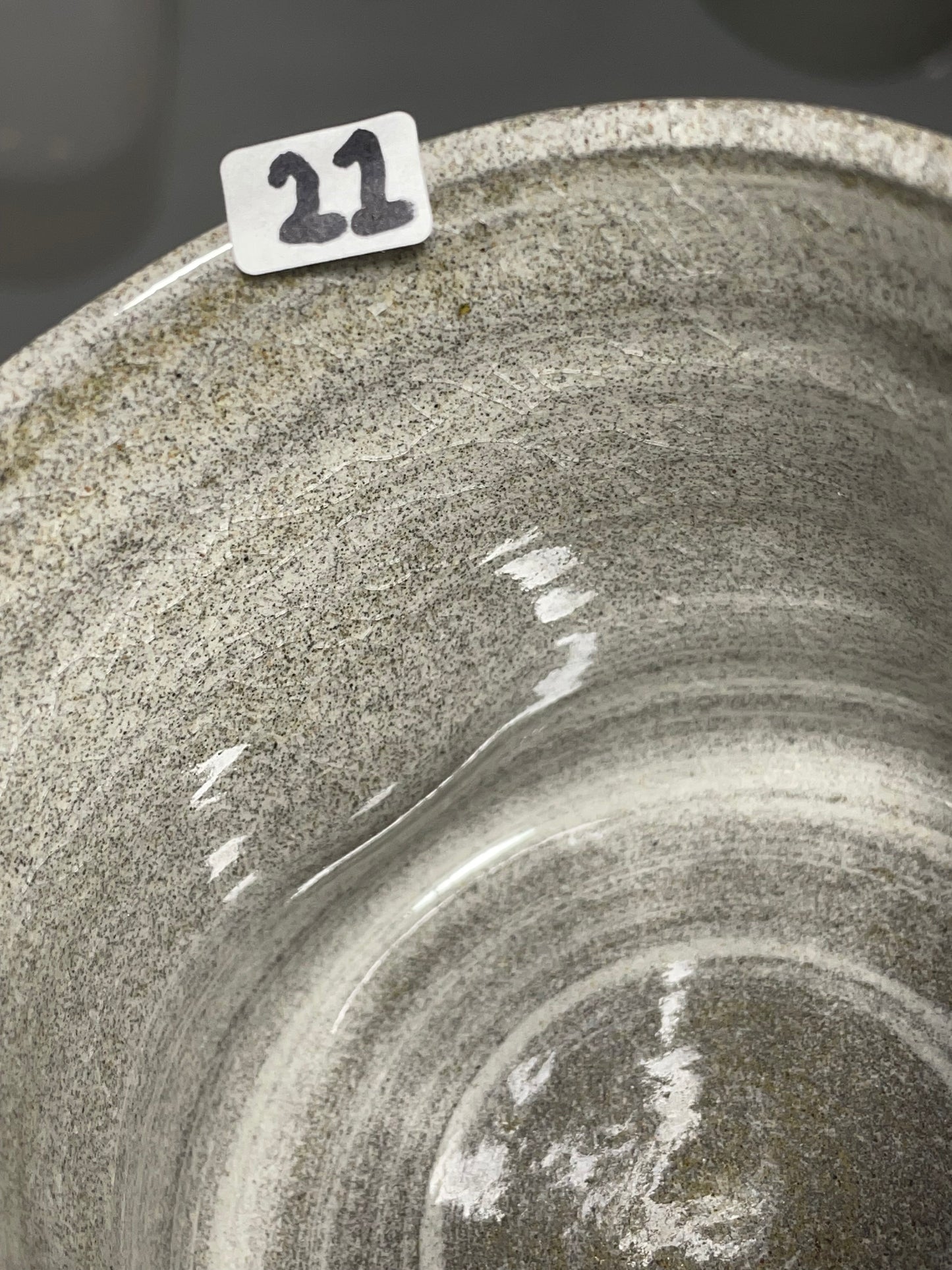 Climbing Cup - Hold Handle - Granite Clay (10-11oz)