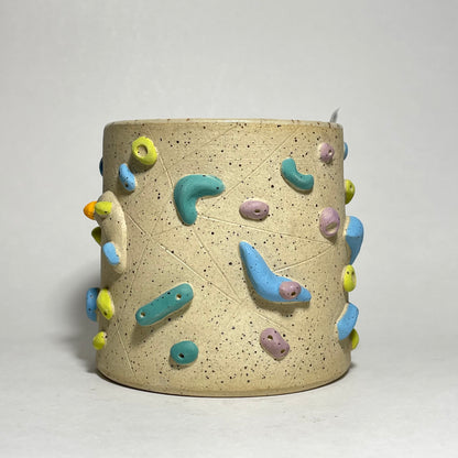 Climbing Cups (no handle) - Buff Speckled (10-12oz)