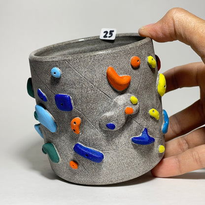 Climbing Cups (no handle) - Granite Clay