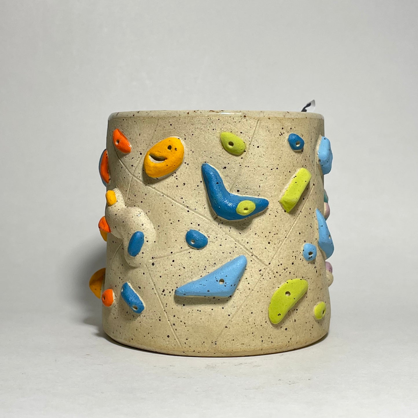 Climbing Cups (no handle) - Buff Speckled (10-12oz)