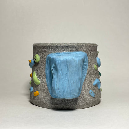 Climbing Cup - Hold Handle - Granite Clay (10-11oz)