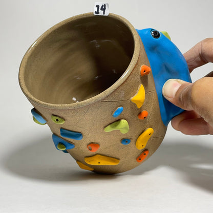 Climbing Cup - Hold Handle - Toasty Brown Clay (12oz)