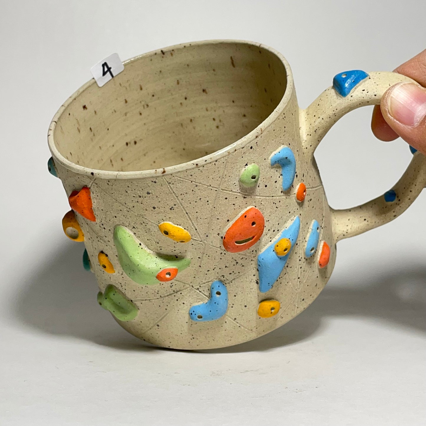 Climbing Mugs - Buff Speckled (10-11oz)