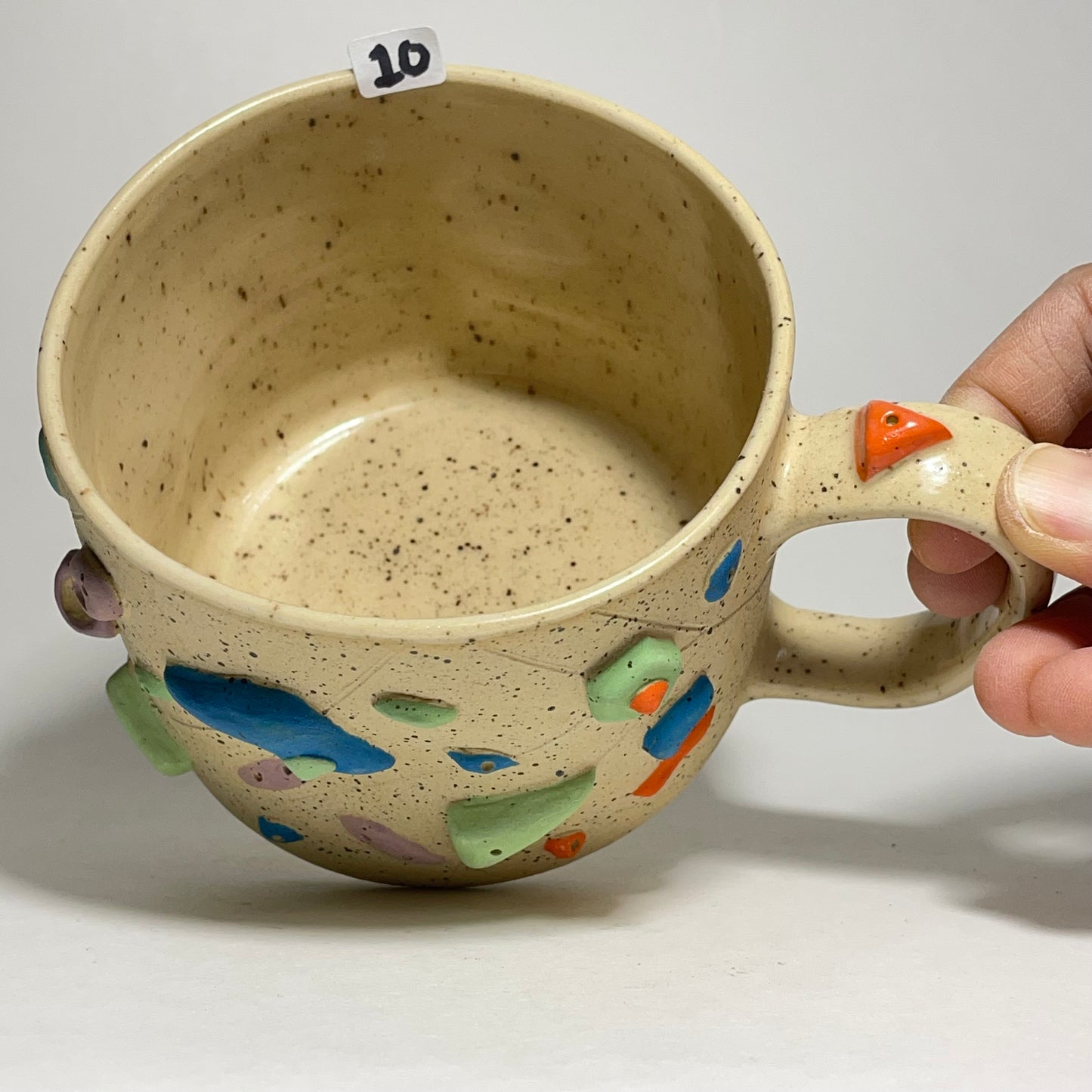 Climbing Mug in Buff Speckled Clay 13oz #10