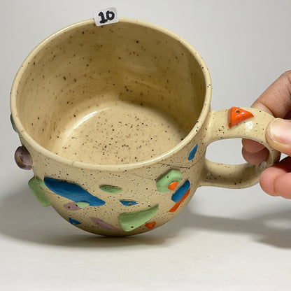 Climbing Mug in Buff Speckled Clay 13oz #10