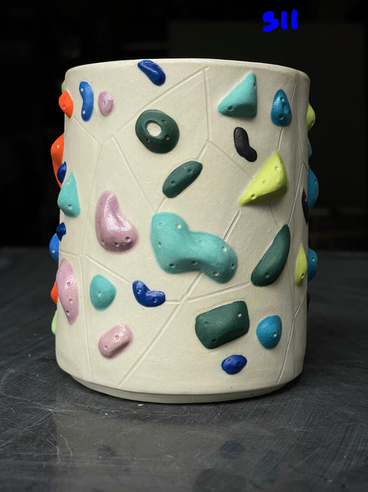 White Climbing Wall Cup (no handle) - 16oz