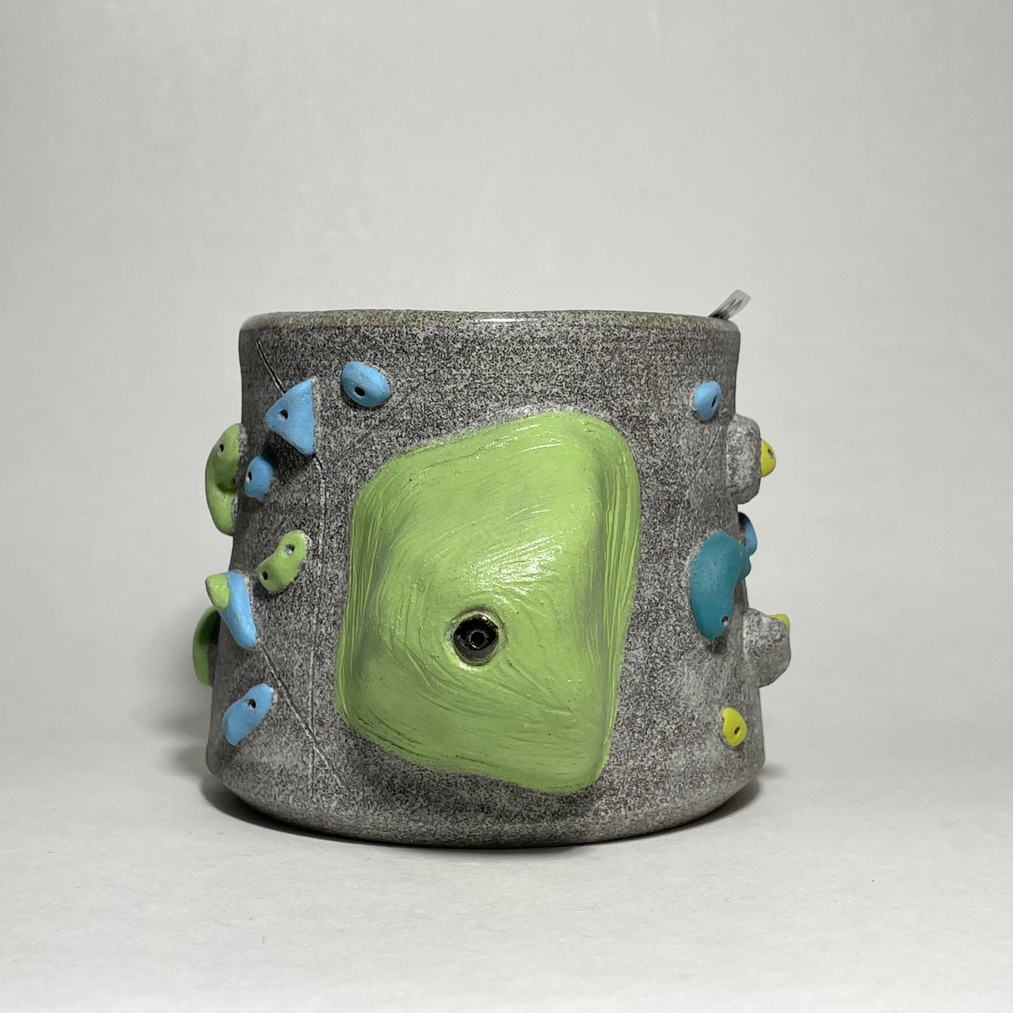 Climbing Cup - Hold Handle - Granite Clay (10-11oz)