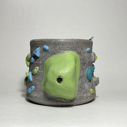 Climbing Cup - Hold Handle - Granite Clay (10-11oz)
