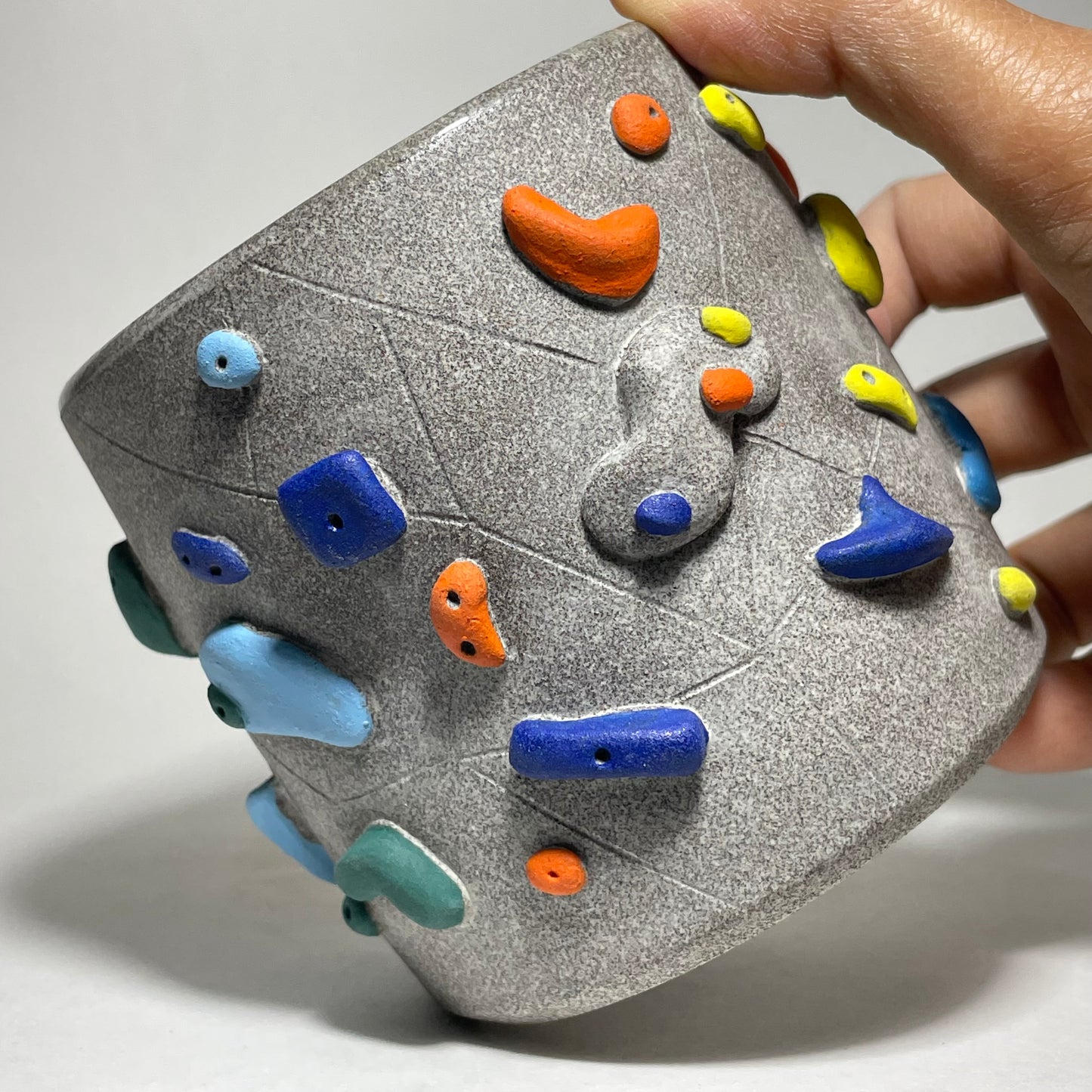 Climbing Cups (no handle) - Granite Clay