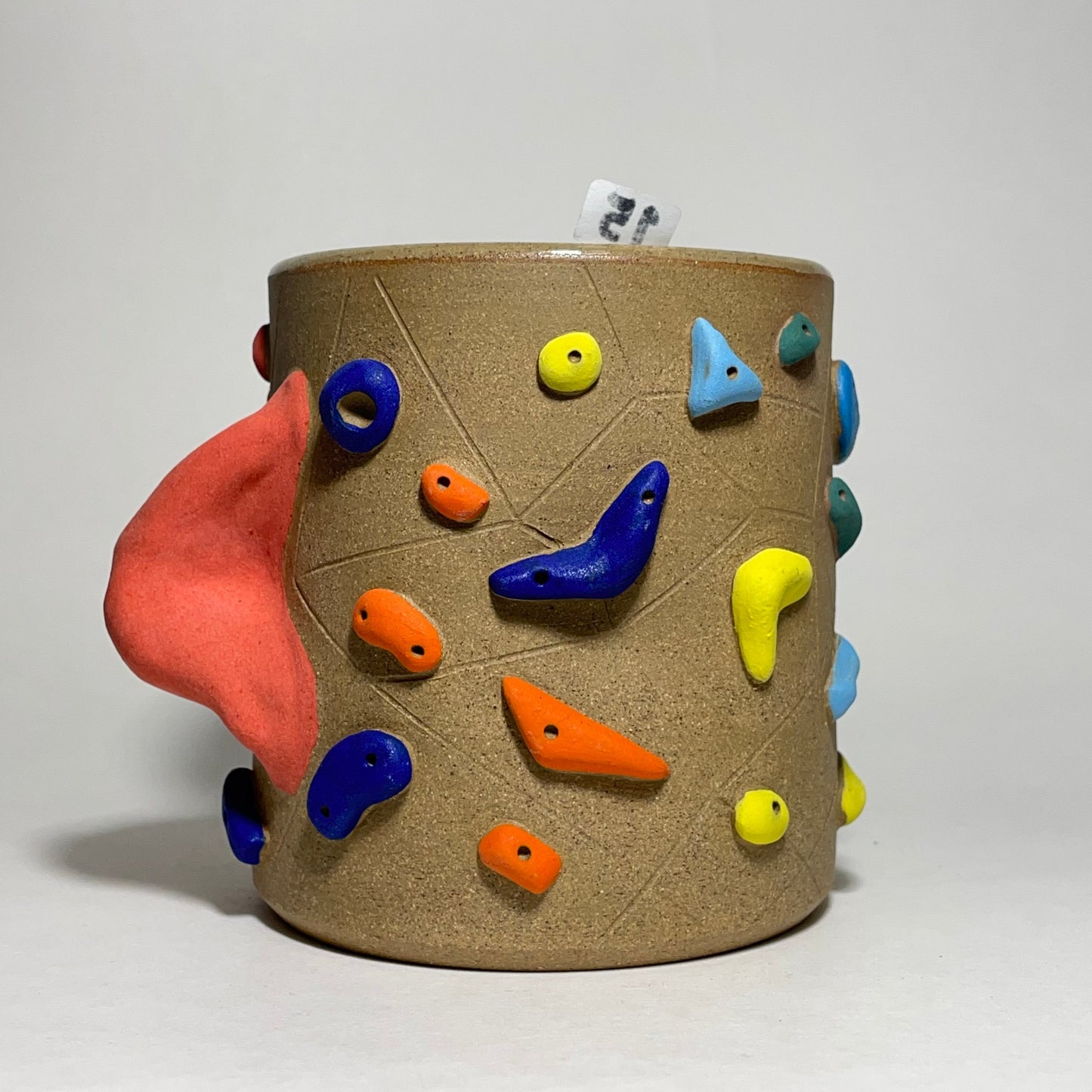 Climbing Cup - Hold Handle - Toasty Brown Clay (12oz)