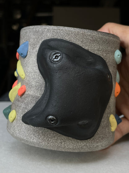 Granite Climbing Cup - LIME/RED/BLACK handle & other colors - Handsculpted