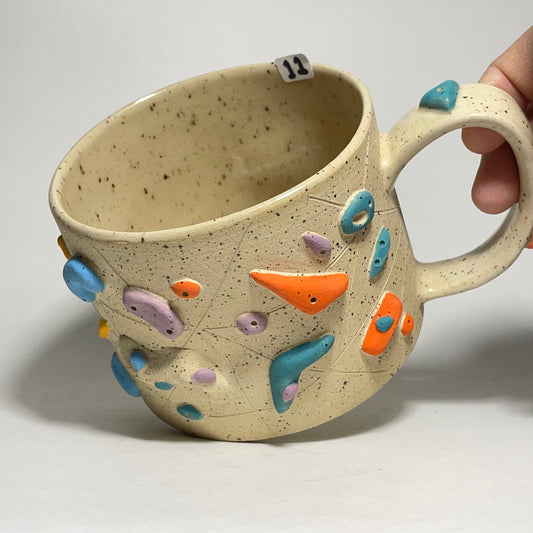 Climbing Mug in Buff Speckled Clay 13oz #11