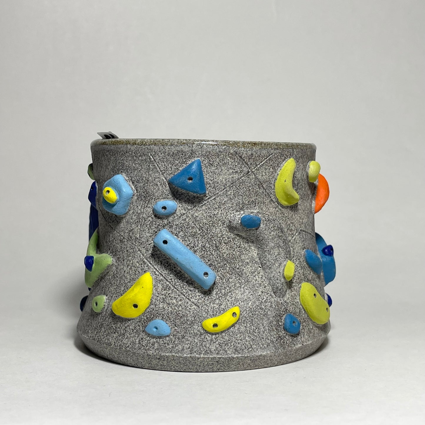 Climbing Cup - Hold Handle - Granite Clay (10-11oz)