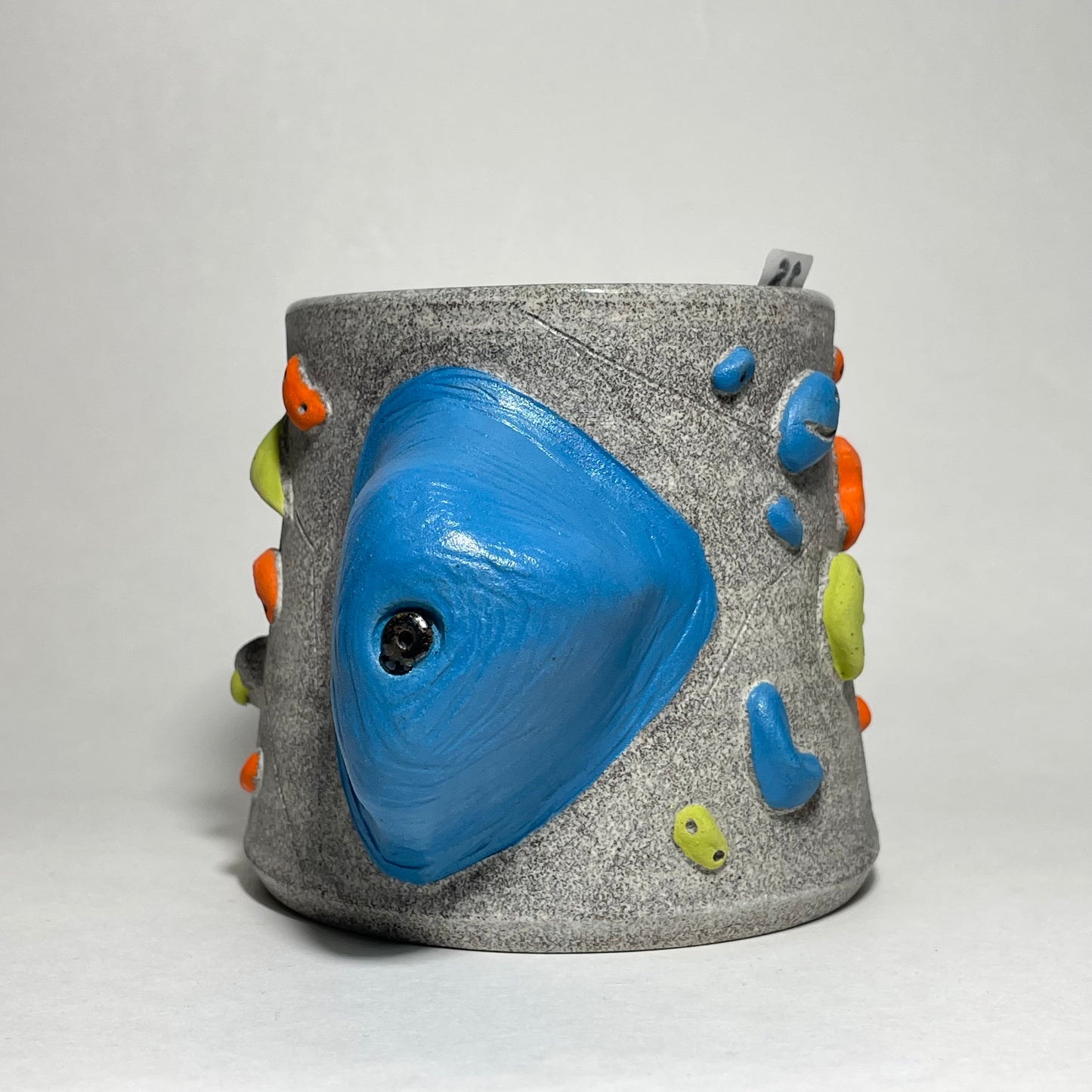 Climbing Cup - Hold Handle - Granite Clay (10-11oz)