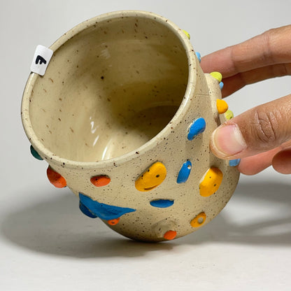 Climbing Cups (no handle) - Buff Speckled (10-12oz)