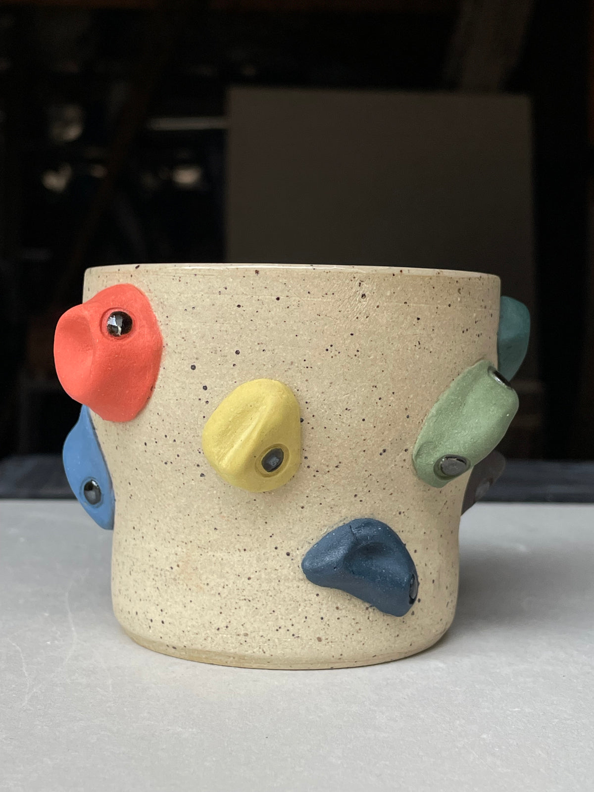 Buff Speckle Multi-hold Cup 10oz SECOND