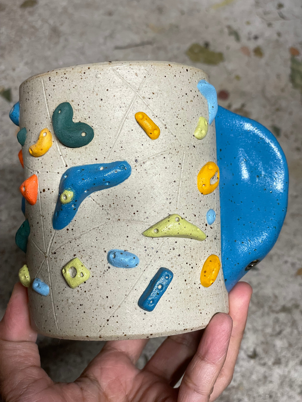 Buff Speckled Cups - OVERFIRED/SECONDS