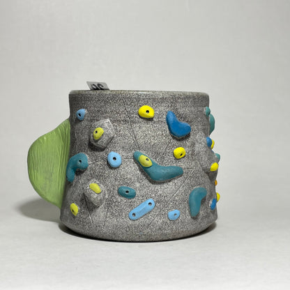 Climbing Cup - Hold Handle - Granite Clay (10-11oz)