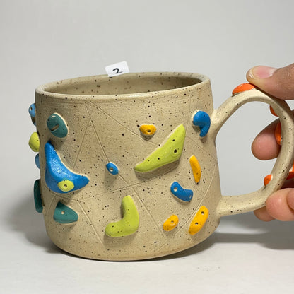 Climbing Mugs - Buff Speckled (10-11oz)