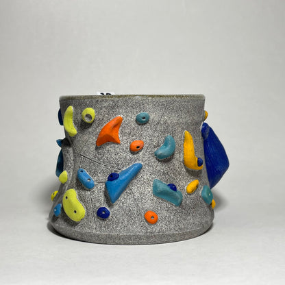 Climbing Cup - Hold Handle - Granite Clay (10-11oz)