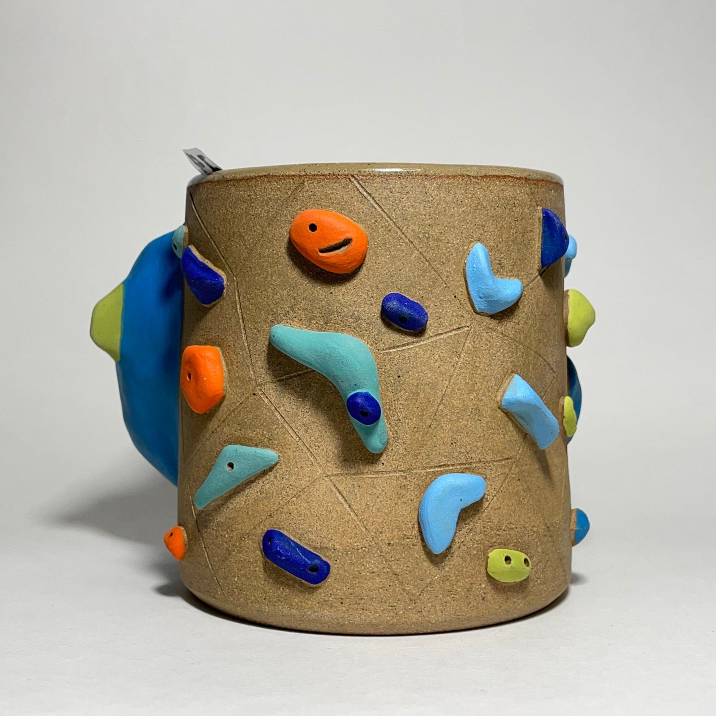 Climbing Cup - Hold Handle - Toasty Brown Clay (12oz)