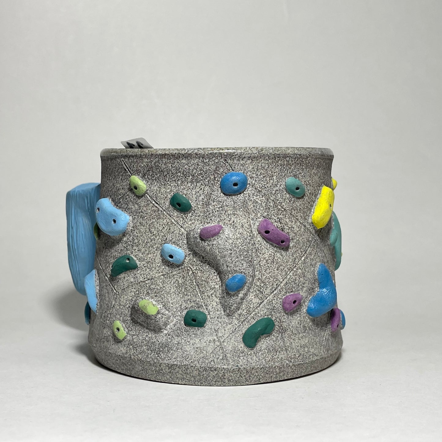 Climbing Cup - Hold Handle - Granite Clay (10-11oz)