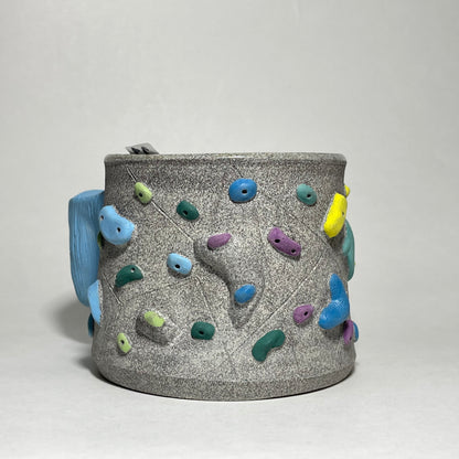 Climbing Cup - Hold Handle - Granite Clay (10-11oz)